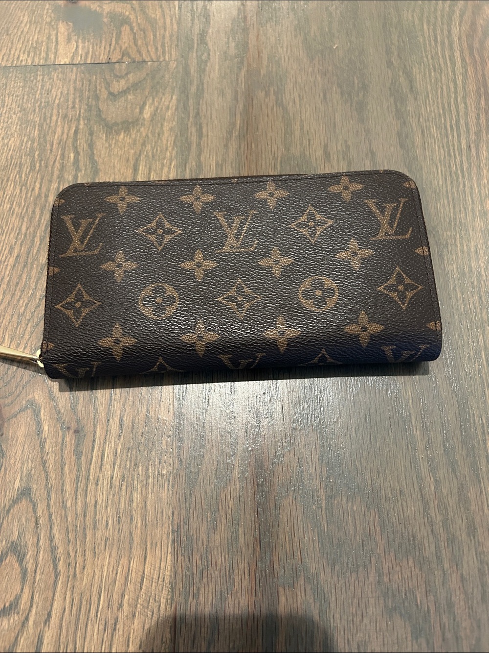 Monogram Zip-Around wallet Brown